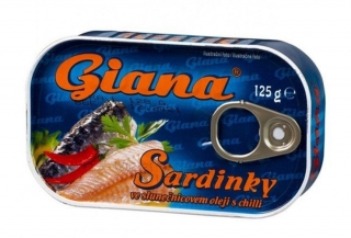 Sardinky chilli 125g