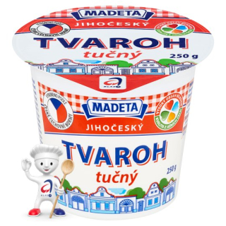 jihočeský tvaroh tučný 250g